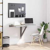 Folding Wall Table Grey Sonoma 100x60x56 cm Engineered Wood 342651