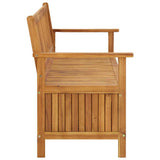 Storage Bench Natural wood Solid Acacia Wood Medium Storage Bench 310280