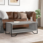 ZNTS Coffee Table Grey Sonoma 100x51x40 cm Engineered Wood 848482