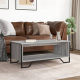 ZNTS Coffee Table Grey Sonoma 100x51x40 cm Engineered Wood 848482