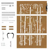 Garden Gate 85 x 150 cm Powder-coated steel Black Lockable 153235