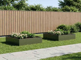 Garden Planter 2 pcs Olive Green 100 x 100 x 30 cm 8005085
