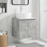 Wall-Mounted Sink Vanity Concrete Grey 49.5 x 44.5 x 65 cm 890435