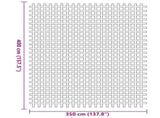 Tent Carpet Green 400 x 350 cm Polyester 42002790
