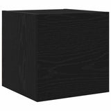 TV Cabinet Set 8 pcs Black Oak Engineered Wood 3393334