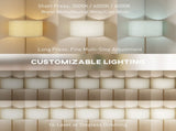 Floor Lamp with Remote, Height Standing Lamp with Linen Shade, Dimmable with 3000K-6000K T3398P425154