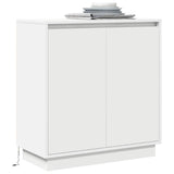 LED Sideboard White 71 x 34.5 x 75 cm Engineered Wood 869642