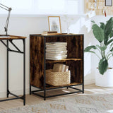 Book Cabinet Smoked Oak 60x35x76 cm Engineered Wood 849101