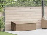 Garden Storage Box Beige 110x50x58 cm Poly Rattan 4104072