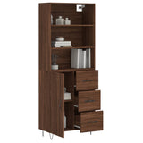 Highboard Brown Oak 69.5x34x180 cm Engineered Wood 3189444