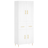 Highboard White 69.5x34x180 cm Engineered Wood 3199865