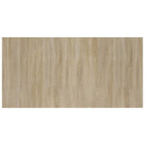 Bed Headboard with Cabinets Sonoma Oak Engineered Wood 3115710