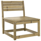 Garden Sofa Set of 2 Grey Impregnated pine wood, Polyester Medium 844708