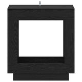 Side Table Black Oak 60 x 40 x 65 cm Engineered Wood 899896