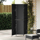 Room Divider Folding Manual Black 146 x 180 cm Poly Rattan 42003668