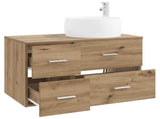 Bathroom Furniture Set 2 pcs Artisan Oak Engineered Wood 3404007