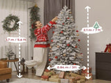 7ft Flocked Artificial Christmas Tree T3398P424894