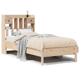 Bookcase Bed without Mattress 75x190 cm Small Single Solid Wood Pine 3322933
