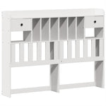 Bed Frame without Mattress White 140x200 cm Solid Wood Pine 3323495