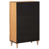 Highboard with Door Natural 60 x 33.5 x 100 cm Solid Mango Wood 4018290