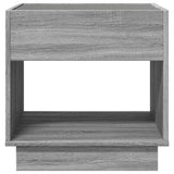 Coffee Table with Infinity LED Grey Sonoma 50x50x50 cm 847656
