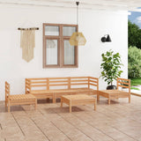 6 Piece Garden Lounge Set Solid Pinewood 3082537