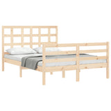 Bed Frame without Mattress 140x190 cm Solid Wood 3193966