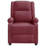 Recliner Chair Wine Red Fabric 342422