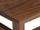 Stool Natural 37 x 37 x 46 cm Mahogany Wood 42012398