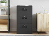 File Cabinet Black 44 x 50 x 106.5 cm Cold-Rolled Steel 891598