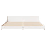 Bed Frame without Mattress White 180x200 cm Super King Solid Wood Pine 850720