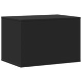 Cat Litter Box Enclosure Black 60x40x40 cm Engineered Wood 857725