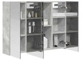 Bathroom Mirror Cabinet Concrete Grey 70 x 14.5 x 70 cm 889090