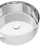 Wash Basin 40x15 cm Ceramic Silver 143499