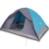 ZNTS Camping Tent Dome 6-Person Blue Waterproof 94413