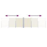 Retractable Side Awning Cream 100x600 cm 48443