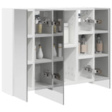 Bathroom Mirror Cabinet White 60 x 14.5 x 50 cm Engineered wood 889071