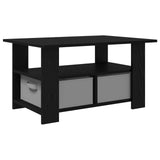 Coffee Table Black Oak 77 x 55 x 42 cm Engineered Wood 8000413