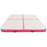 Inflatable Gymnastics Mat with Pump 200x200x20 cm PVC Pink 92700