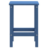 Garden Adirondack Table Aqua Blue 38x38x46 cm HDPE 318644