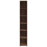 Highboard Brown Oak 30x41x185 cm Engineered Wood 846417