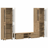 TV Cabinet Set FLORIN 3 pcs Artisan Oak Engineered Wood 3398013