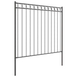 Fence Element ASSEN Grey 170 x 200 cm Steel 42003911