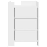 Bedside Cabinet White 45x50x65 cm Engineered Wood 848304