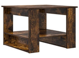Coffee Table Smoked Oak 51 x 50 x 50 cm Engineered Wood 8000200