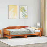 Daybed with Trundle without Mattress Wax Brown 80x200 cm Solid Wood 850904