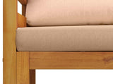 Sectional Armchair with Cushions 100% polyester Solid Acacia 42028339