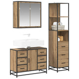 Bathroom Furniture Set 3 pcs Artisan Oak Engineered Wood 3402382