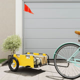 Bike Trailer Yellow Oxford Fabric and Iron 94162