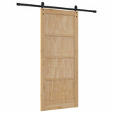 Sliding Door ORKDAL Brown 86 x 198.5 cm Solid Pine Wood 3333678